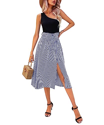 RIZ-ZOAWD Sommerkleid Damen Elegant V-Ausschnitt Kurzarm Lang Schlitzkleid Freizeitkleid Blumendruck Boho Alltag Formale Party Feiertag Maxi Strandkleid Sommerkleid Blue L RIZ-ZOAWD Sommerkleid Damen Elegant V-Ausschnitt Kurzarm Lang Schlitzkleid Freizeitkleid Blumendruck Boho Alltag Formale Party Feiertag Maxi Strandkleid Sommerkleid Blue L von RIZ-ZOAWD