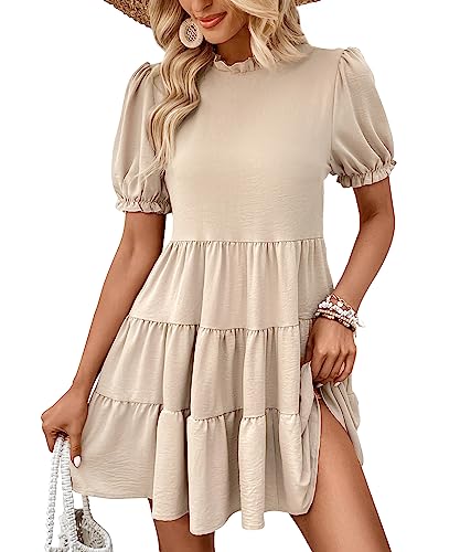 RIZ-ZOAWD Sommerkleid Damen Elegant V-Ausschnitt Kurzarm Lang Schlitzkleid Freizeitkleid Blumendruck Boho Alltag Formale Party Feiertag Maxi Strandkleid Sommerkleid Blue XL RIZ-ZOAWD Sommerkleid Damen Elegant V-Ausschnitt Kurzarm Lang Schlitzkleid Freizeitkleid Blumendruck Boho Alltag Formale Party Feiertag Maxi Strandkleid Sommerkleid Blue XL von RIZ-ZOAWD