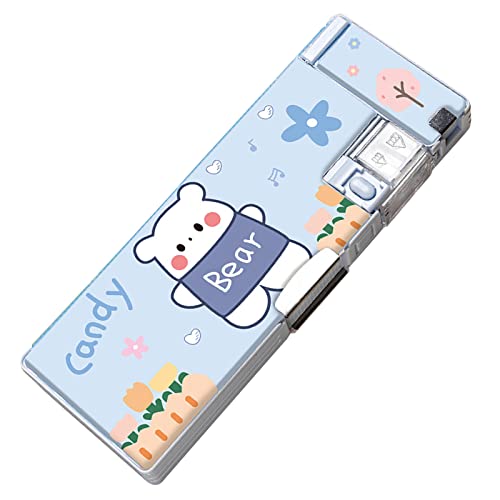 RIZGHWOY Niedliche Bleistiftbeutel Im Cartoon -Stil mit Doppelseitigem Design, Bleistiftkoffer mit Großer Kapazität für die Kinderschule (Tragen) von RIZGHWOY