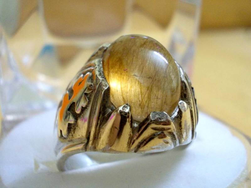 Natürlicher Mondstein Sterling Silber Herrenring - Handgemachter Edelstein Ring von RIngKIngz