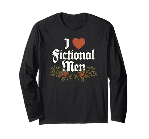 I Heart Fictional Men Book Readers Funny Langarmshirt I Heart Fictional Men Book Readers Funny Langarmshirt von RJ Threads