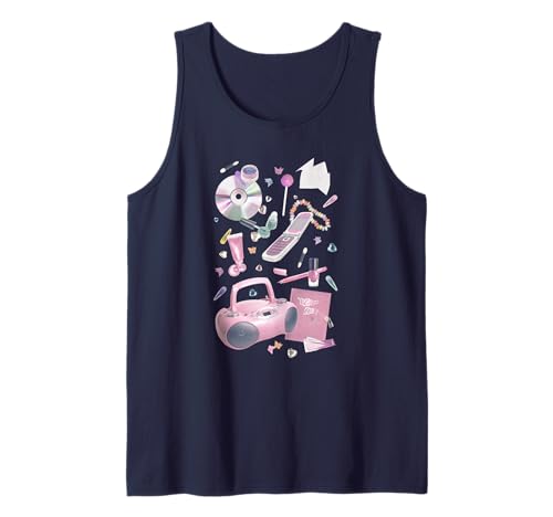 Retro 90's Girly Things CDs Collage Y2K Cute Collection Tank Top Retro 90's Girly Things CDs Collage Y2K Cute Collection Tank Top von RJ Threads