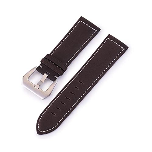 RJGYMTAZ Ersatzarmband Gürtel Männer und Frauen Uhrenarmbänder Uhrenarmbänder Ersatz(Coffee,22mm) von RJGYMTAZ
