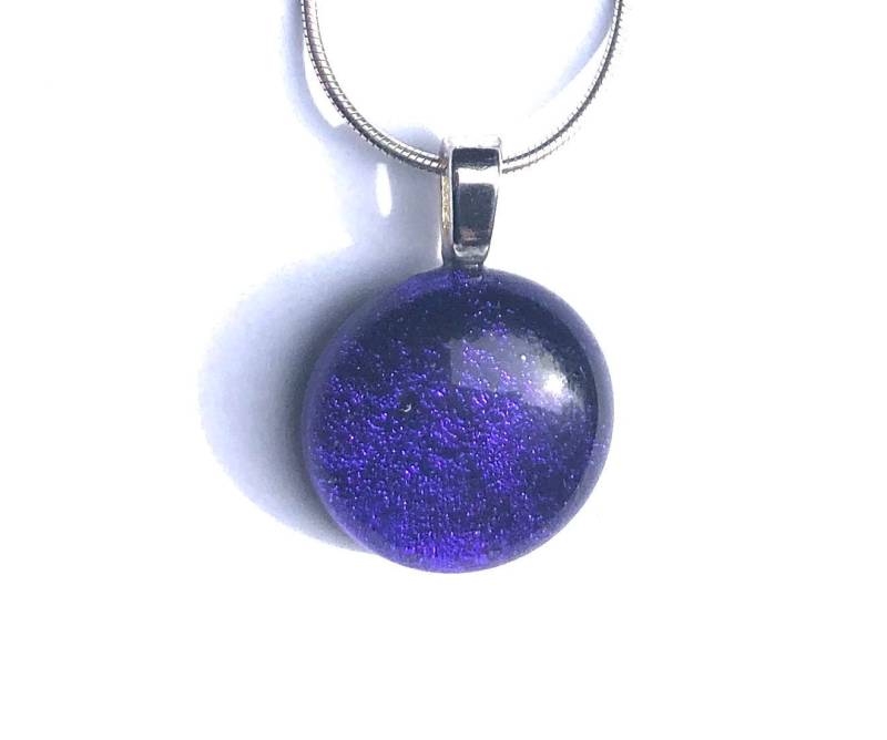 Kronenchakra Violet Dichroic Glas Anhänger Kronenchakra Violet Dichroic Glas Anhänger von RJKStudio