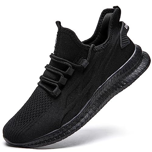 RJYWGS Damen Schuhe Sneaker Sportschuhe Laufschuhe Turnschuhe Tennisschuhe Outdoor Fitnessschuhe Atmungsaktiv Straßenlaufschuhe Joggingschuhe Schwarz Größe 37 EU von RJYWGS