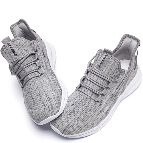 RJYWGS Schuhe Damen Sneaker Laufschuhe Runningschuhe Gym Bequeme Freizeitschuhe Sportschuhe Grau 39 EU von RJYWGS