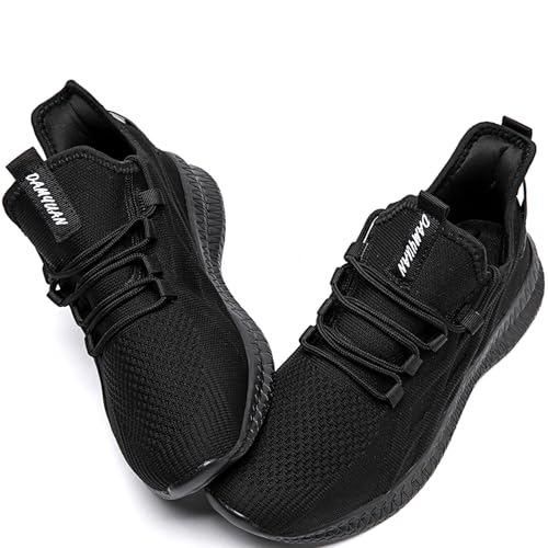 RJYWGS Schuhe Damen Sneaker Sportschuhe Tennisschuhe Leichte Runningschuhe Fitnessschuhe Walkingschuhe Schwarz 39 EU von RJYWGS