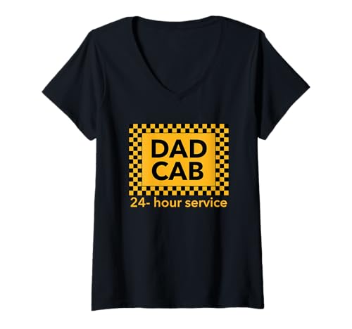 Damen Papa Taxi für Ihren Vater zu tragen T-Shirt mit V-Ausschnitt Damen Papa Taxi für Ihren Vater zu tragen T-Shirt mit V-Ausschnitt von RKG TEES