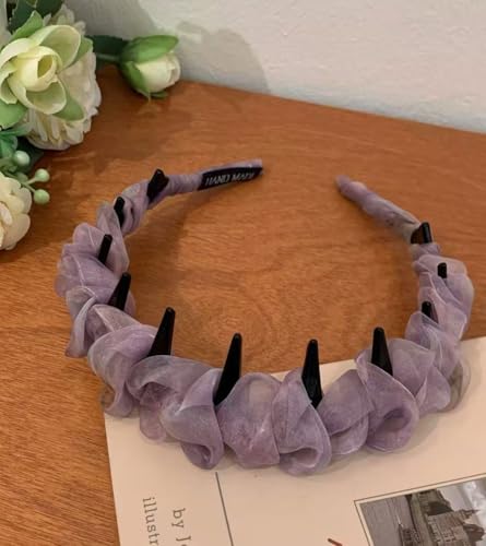 Frauenhaarband, High Cranium Headband, Headbands For Women, Mode Brauthaar Reif Perfekt Für Hochzeiten Und Partys, Die Elegant Zu Ihrem Look Elegant Schwarzer Netzblasenhaarband von RKJRTK