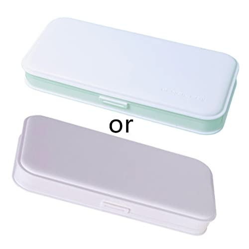RKJRTK Macaron Bleistiftbox Kosmetik Aufbewahrungsbox Frosted PP Bleistift Stift Aufbewahrungsbox von RKJRTK