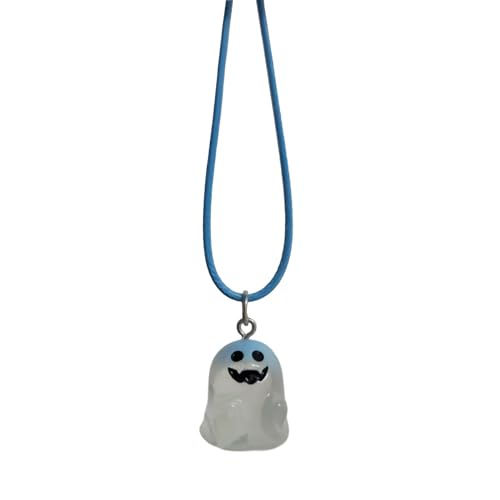 RKJRTK Punk Halloween Neck Schmuck Schmuck Gothic Halskette Anhänger Halskette Harz Party Perfekte Geschenk Für Frauen Mann Halloween Themen Hals von RKJRTK
