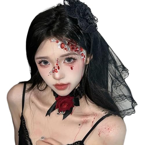 Romantics Spitzenschleier-Haarspange, raffinierte Stile, Haarnadel, verspielte Haarspange für Looks von RKJRTK