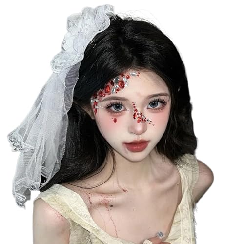 Romantics Spitzenschleier-Haarspange, raffinierte Stile, Haarnadel, verspielte Haarspange für Looks von RKJRTK