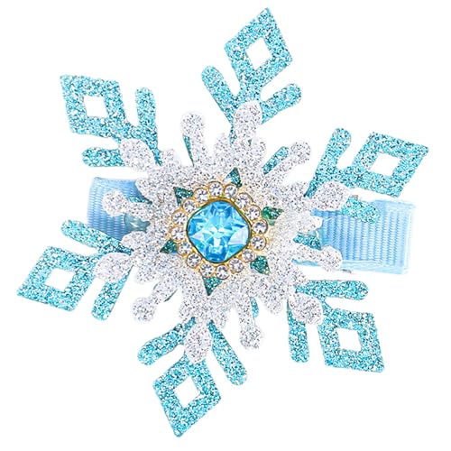 Stilvolle Kristall-Haarnadel, Schneeflockenform, Balletcore-Kopfbedeckung, Strauß-Clip, elegante Glitzer-Haarspange, Foto-Requisiten von RKJRTK