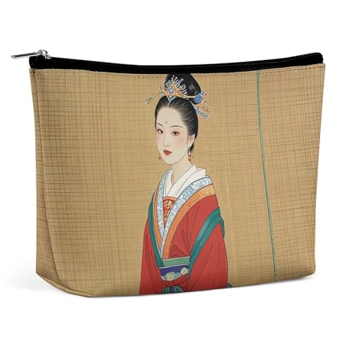 RKJVB Asiatische Make-up-Tasche für Damen, tragbare Kosmetiktasche, wasserdicht, Kulturbeutel, Aufbewahrungstasche, große Make-up-Tasche, ästhetische Hand-Make-up-Tasche für Reisen, Arbeit, Stil, RKJVB Asiatische Make-up-Tasche für Damen, tragbare Kosmetiktasche, wasserdicht, Kulturbeutel, Aufbewahrungstasche, große Make-up-Tasche, ästhetische Hand-Make-up-Tasche für Reisen, Arbeit, Stil, von RKJVB