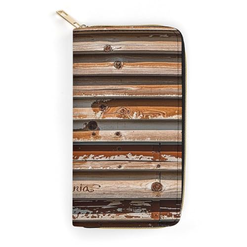 RKJVB Damen-Geldbörse mit mehreren Fächern, lange Geldbörse, Holzbrett, Ledergeldbörse für Damen, ultradünn, mit Reißverschlussfach für Shopping, Arbeit, Stil, 19,7 x 10,5 cm, Stil:, 19.7x10.5cm RKJVB Damen-Geldbörse mit mehreren Fächern, lange Geldbörse, Holzbrett, Ledergeldbörse für Damen, ultradünn, mit Reißverschlussfach für Shopping, Arbeit, Stil, 19,7 x 10,5 cm, Stil:, 19.7x10.5cm von RKJVB