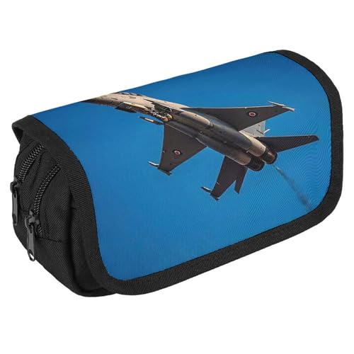 RKJVB Federmäppchen Fighter Federmäppchen Große Kapazität Stiftebox Doppelreißverschluss Aufbewahrungstasche 2 Fächer Tragbare Multifunktionstasche Schreibtisch Organizer Stifteetui, Stil:, von RKJVB