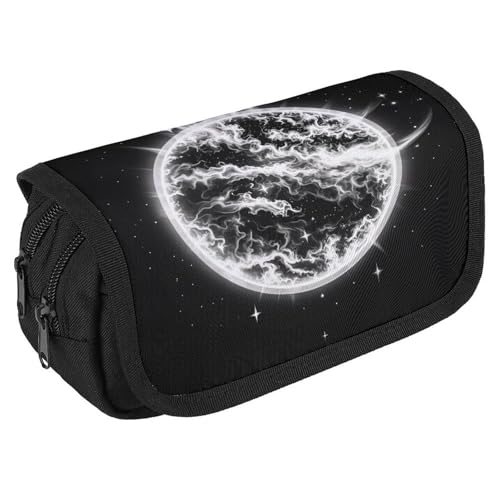 RKJVB Federmäppchen "The Mysterious Burning of the Sun", großes Fassungsvermögen, Stiftebox, Doppel-Reißverschluss, Aufbewahrungstasche, 2 Fächer, tragbare multifunktionale Tasche, von RKJVB