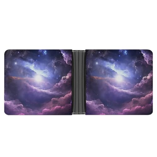 RKJVB Klassische Slimfold Geldbörse für Damen, Galaxy Cloud Bifold Kreditkartenetui für Herren, Ledergeldbörse mit Ausweisfenster und mehreren Kartenfächern, Mini-Geldbörse, Galaxy Cloud, 11,7 x 9,4 x RKJVB Klassische Slimfold Geldbörse für Damen, Galaxy Cloud Bifold Kreditkartenetui für Herren, Ledergeldbörse mit Ausweisfenster und mehreren Kartenfächern, Mini-Geldbörse, Galaxy Cloud, 11,7 x 9,4 x von RKJVB