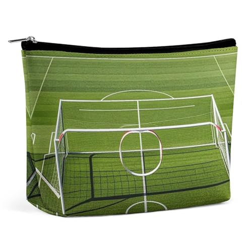 RKJVB Make-up-Tasche für Damen, Motiv: Fußballtorpfosten, Sportbereich, tragbare Kosmetiktasche, wasserdicht, Kulturbeutel, Aufbewahrungstasche, große Make-up-Tasche, ästhetische Hand-Make-up-Tasche RKJVB Make-up-Tasche für Damen, Motiv: Fußballtorpfosten, Sportbereich, tragbare Kosmetiktasche, wasserdicht, Kulturbeutel, Aufbewahrungstasche, große Make-up-Tasche, ästhetische Hand-Make-up-Tasche von RKJVB