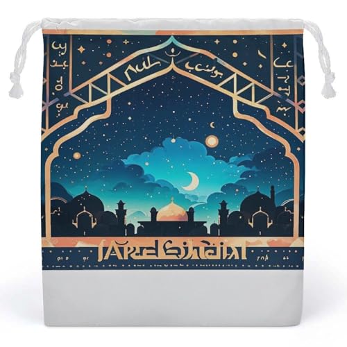 RKJVB Texturbogen Kordelzugbeutel, staubdichte Aufbewahrungstasche, atmungsaktive Canvas-Tasche, wiederverwendbare Musselin-Tasche für Party, Hochzeit, Weihnachten, Geschenktüte, Stil:, 1 count (Pack von RKJVB