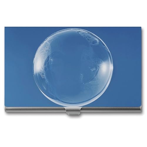 RKJVB Visitenkartenhalter, Seifenblase, schlankes Visitenkartenetui, professionelle Namenskartenhalter, Geldbörse, Namenskarten-Organizer, minimalistische Tasche, Kartenetuis für Männer und Frauen, von RKJVB