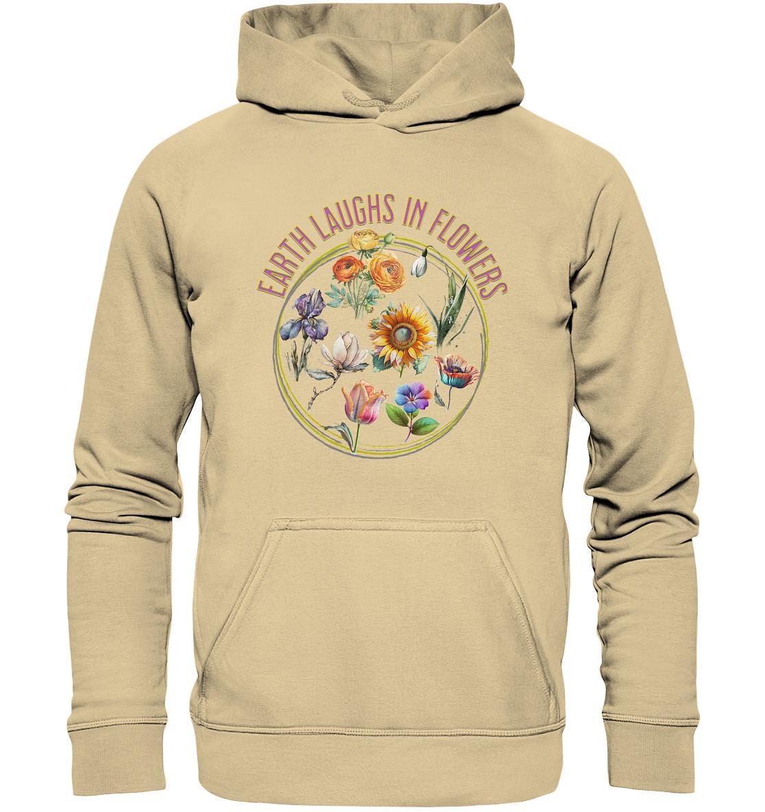 Hoodie | Basic Earth Laughs in Flowers Damen Hoodie, Herren Normale Passform Hoodie | Basic Earth Laughs in Flowers Damen Hoodie, Herren Normale Passform von RKPShirts