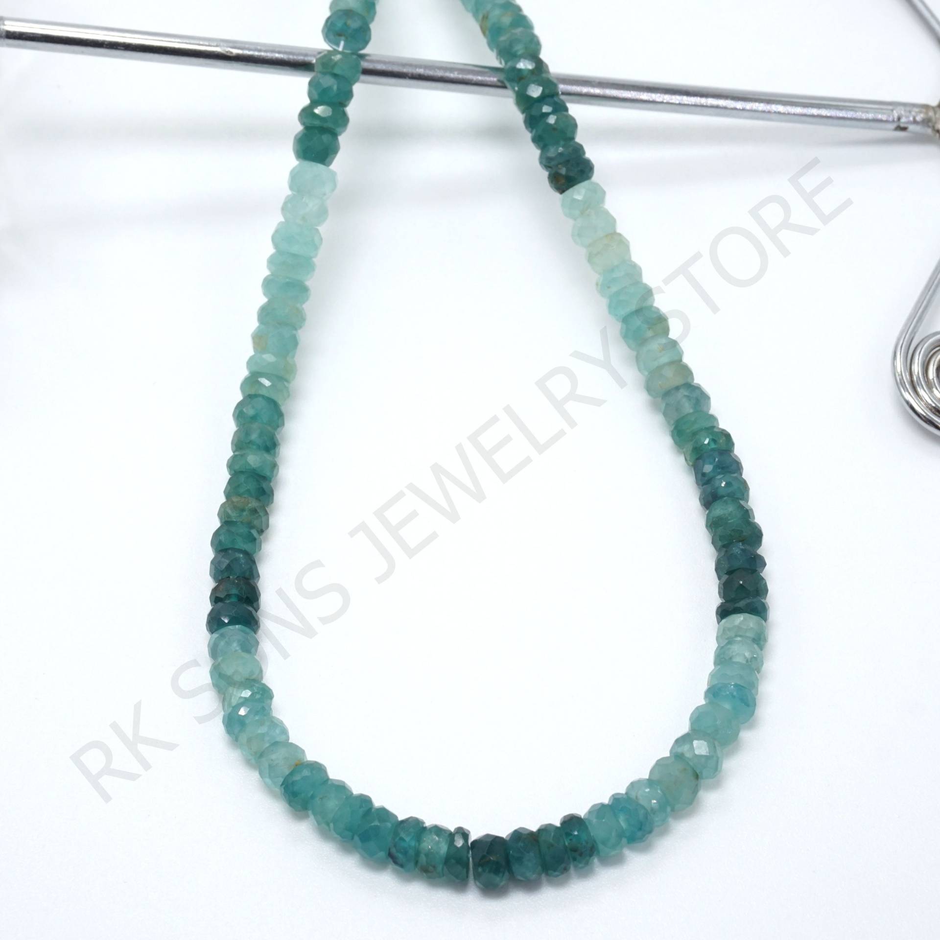 Grandidierit Halskette, Natürliche Rondelle Edelstein Perlen Schönes Geschenk, Party Wear von RKSONSJEWELRYSTORE