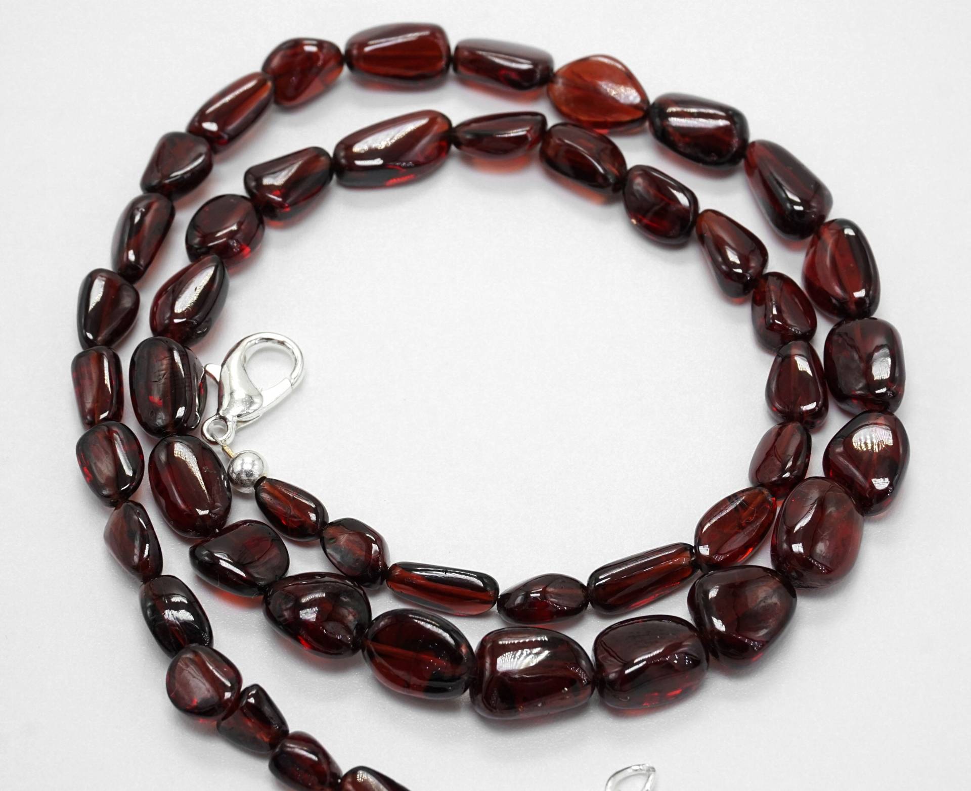 Natürliche Granat Halskette, Hochwertige Rote Nugget Perlen Edelstein Geburtstagsgeschenk, Jahrestag Geschenk, Party Wear von RKSONSJEWELRYSTORE