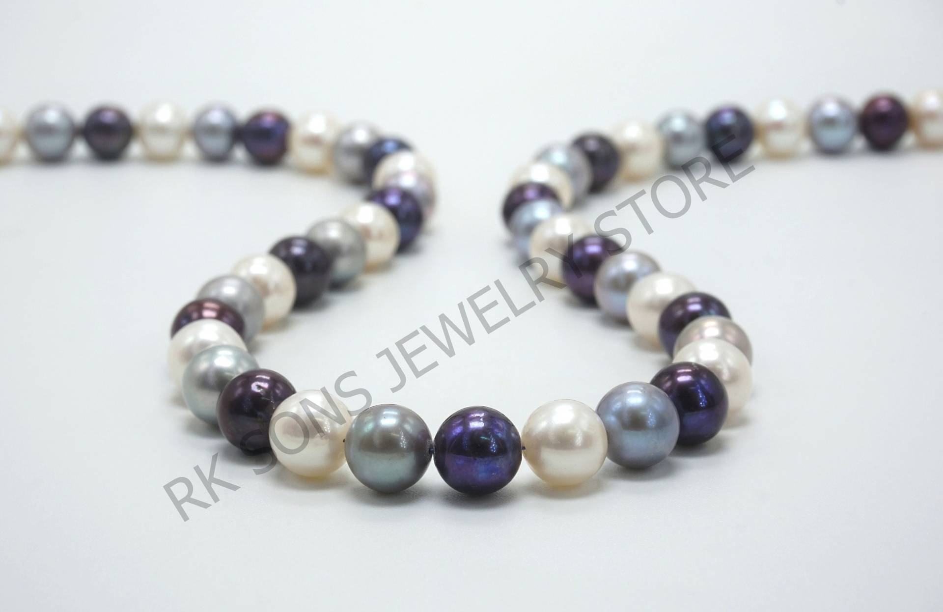 Natürliche Perlenkette, Wunderschöne Mehrfarbige Schmuckhalskette Für Sie, Verlobungsschmuck, Geschenk Sie von RKSONSJEWELRYSTORE
