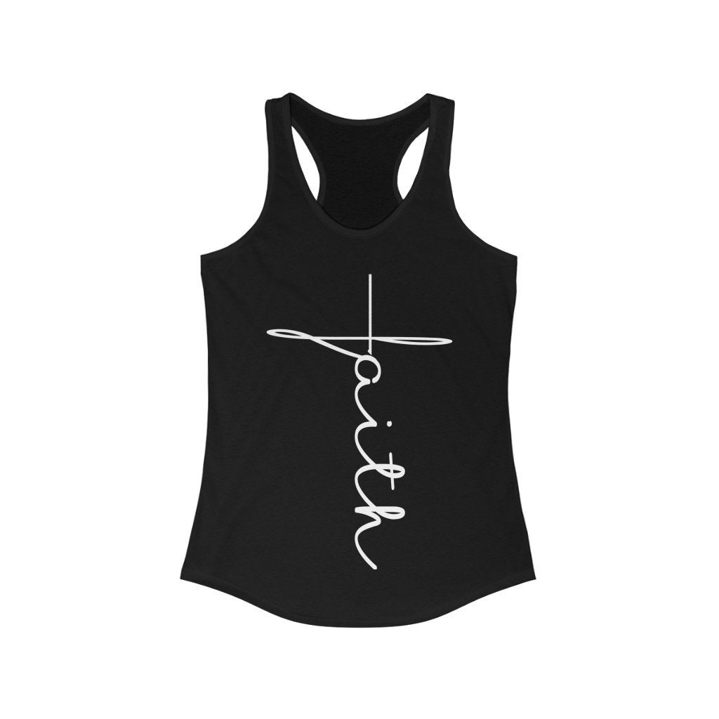 Christian Women Es Ideal Racerback Tank Top Mit Spruch "Faith" | Glaube Sammlung, Christliche Geschenke Christian Women Es Ideal Racerback Tank Top Mit Spruch "Faith" | Glaube Sammlung, Christliche Geschenke von RKTopic