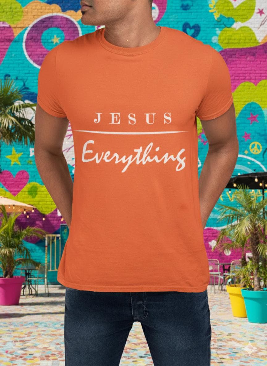 Christlicher Glaube Jesus Über Alles T-Shirt, Mutiges Text-T-Shirt, Religiöses Statement-Top, Unisex Jersey-Shirt, Geschenk, Christlich Christlicher Glaube Jesus Über Alles T-Shirt, Mutiges Text-T-Shirt, Religiöses Statement-Top, Unisex Jersey-Shirt, Geschenk, Christlich von RKTopic