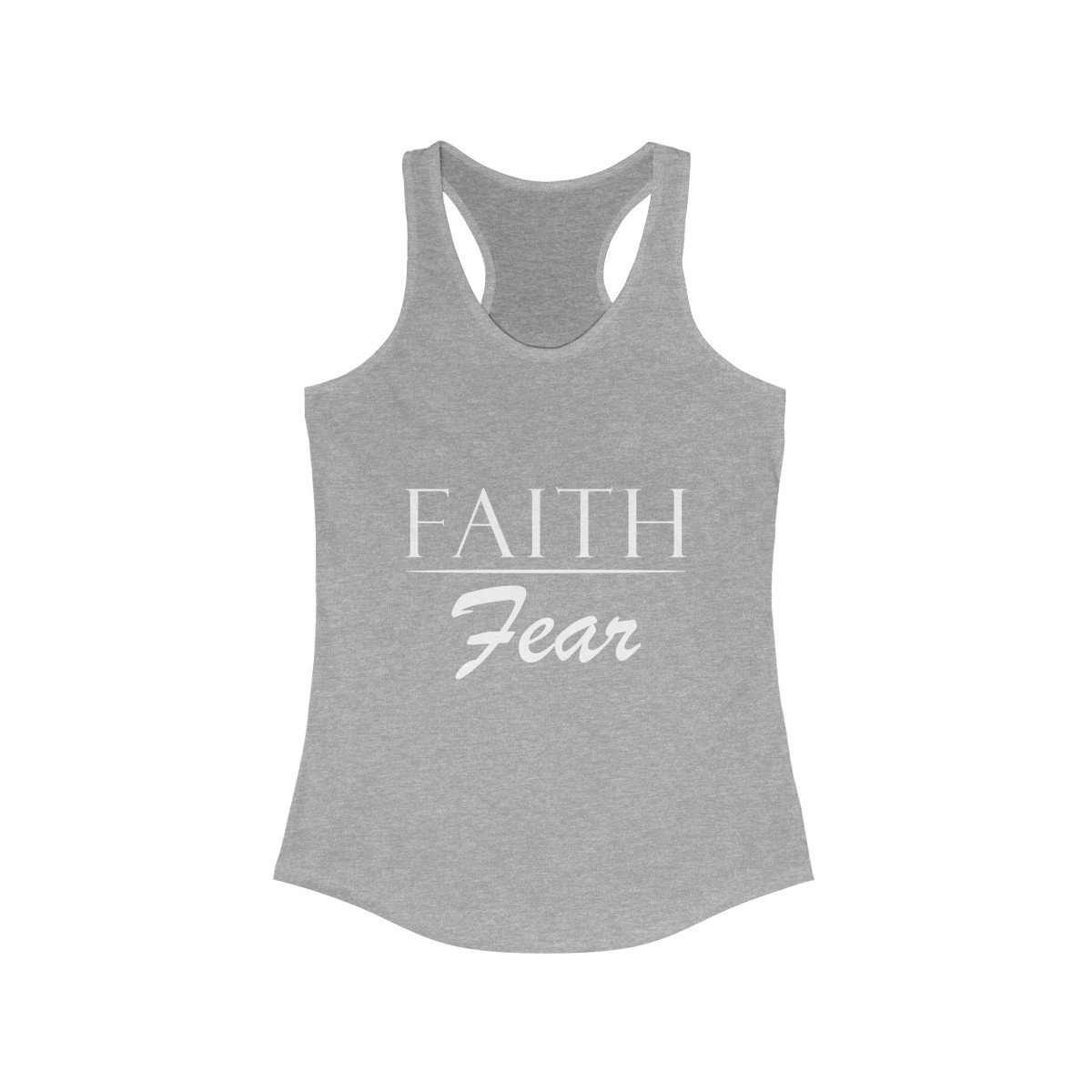 Glaube Über Angst Christian Tank Top Mit Spruch in Weißen Text - Christliche Geschenke Glaube Über Angst Christian Tank Top Mit Spruch in Weißen Text - Christliche Geschenke von RKTopic