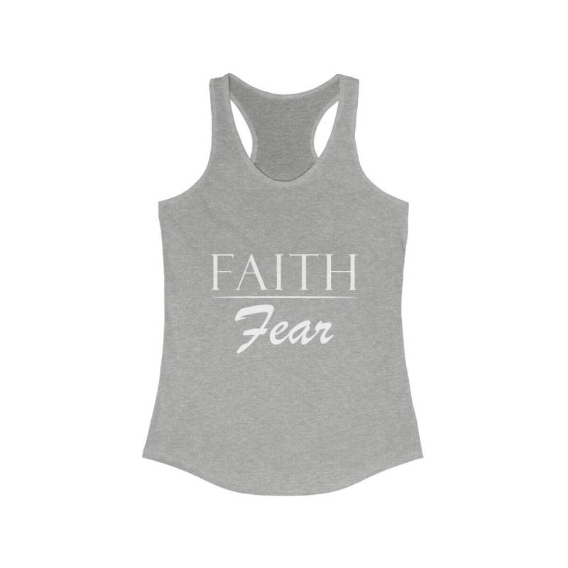 Glaube Über Angst Christian Tank Top Mit Spruch in Weißen Text - Christliche Geschenke Glaube Über Angst Christian Tank Top Mit Spruch in Weißen Text - Christliche Geschenke von RKTopic