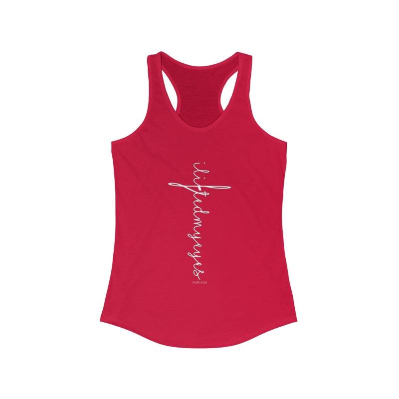 Ich Habe Meine Augen Angehoben Christian Tank Top Kreuz Kruzifix Design von RKTopic