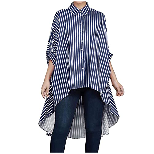 Damen Winterpullover Elegant Rollkragenpullover Waffel Strickpullover Vorne Kurz und Hinten Lang Vintage Strickpulli Oversize Shirtkleid Solide Casual Pulli Tops Bluse Hemd von RKaixuni