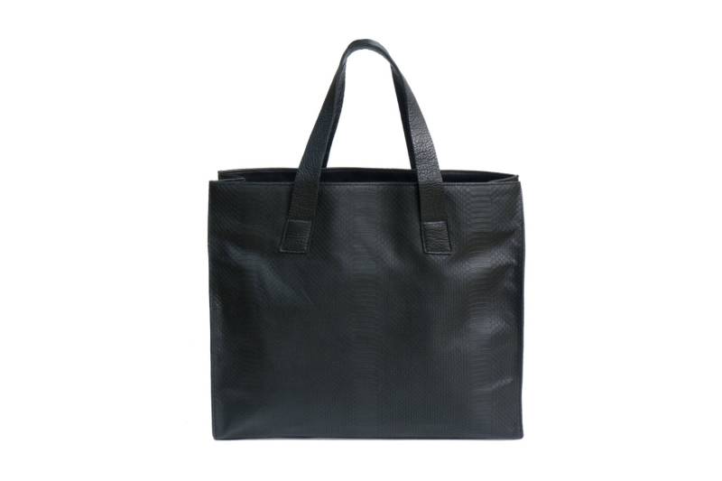 Schwarze Schlange Geprägte Leder Umhängetaschen Hologramm-Einkaufstasche Schwarze Schlange Geprägte Leder Umhängetaschen Hologramm-Einkaufstasche von RLCNYC