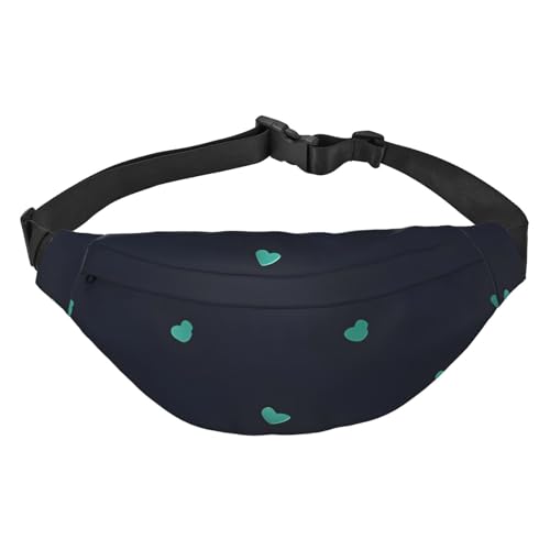 Bauchtasche mit schönem blauem Hintergrund, für Damen und Herren, Umhängetasche, wasserdicht, Gürteltasche mit verstellbarem Riemen, Schwarz, Einheitsgröße, Schwarz, Einheitsgröße, Schwarz , von RLDOBOFE