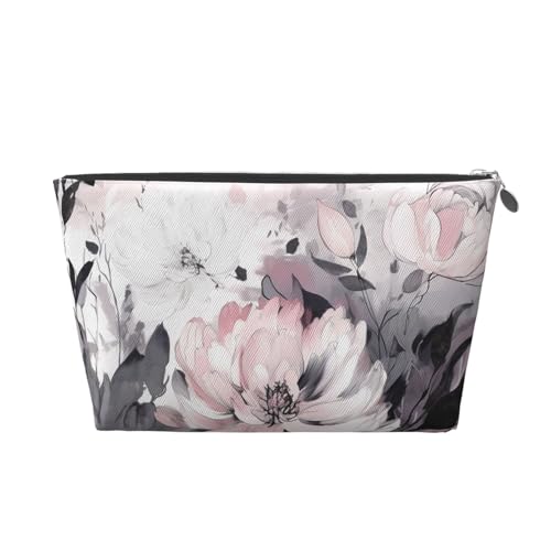 RLDOBOFE Kulturbeutel für Damen und Herren, Reise-Make-up-Tasche, Blumenmalerei, Kosmetiktasche, silber, Einheitsgröße RLDOBOFE Kulturbeutel für Damen und Herren, Reise-Make-up-Tasche, Blumenmalerei, Kosmetiktasche, silber, Einheitsgröße von RLDOBOFE