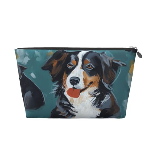 RLDOBOFE Kulturbeutel für Damen und Herren, Reise-Make-up-Tasche, Malerei, Hund, Make-up, Organizer, Kosmetiktasche, silber, Einheitsgröße RLDOBOFE Kulturbeutel für Damen und Herren, Reise-Make-up-Tasche, Malerei, Hund, Make-up, Organizer, Kosmetiktasche, silber, Einheitsgröße von RLDOBOFE