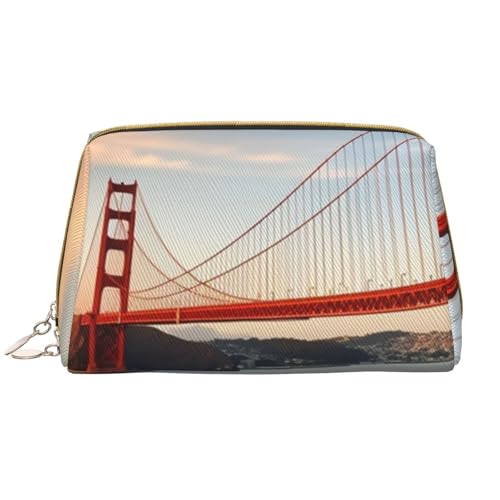 RLDOBOFE Kulturbeutel für Damen und Herren, Reise-Make-up-Tasche, Motiv: Grand Canal in Italien, Make-up-Organizer, Kosmetiktasche, Golden Gate Bridge, Einheitsgröße von RLDOBOFE