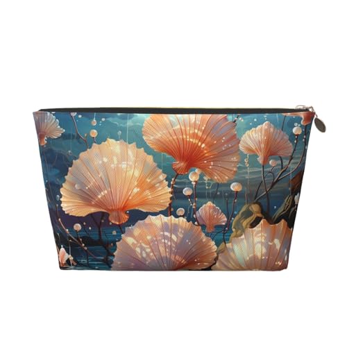 RLDOBOFE Kulturbeutel für Damen und Herren, Reise-Make-up-Tasche, Muschel-Design, Kosmetiktasche, gold, Einheitsgröße RLDOBOFE Kulturbeutel für Damen und Herren, Reise-Make-up-Tasche, Muschel-Design, Kosmetiktasche, gold, Einheitsgröße von RLDOBOFE
