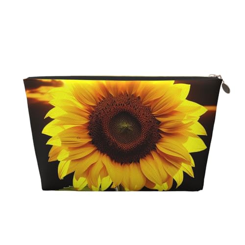 RLDOBOFE Kulturbeutel für Damen und Herren, Reise-Make-up-Tasche, Sonnenblumen-Organizer, Kosmetiktasche, gold, Einheitsgröße RLDOBOFE Kulturbeutel für Damen und Herren, Reise-Make-up-Tasche, Sonnenblumen-Organizer, Kosmetiktasche, gold, Einheitsgröße von RLDOBOFE
