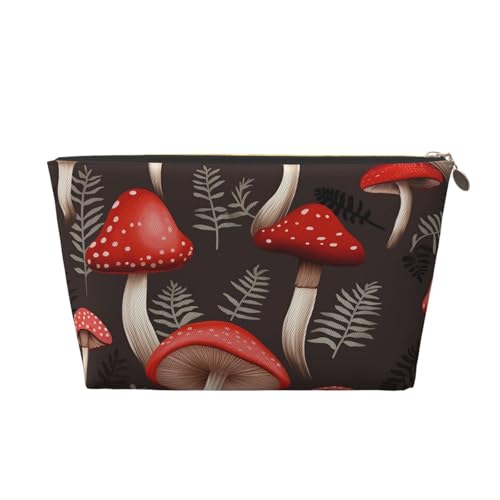 RLDOBOFE Kulturbeutel für Damen und Herren, Reise-Make-up-Tasche, rote Pilze, Make-up-Organizer, Kosmetiktasche, gold, Einheitsgröße RLDOBOFE Kulturbeutel für Damen und Herren, Reise-Make-up-Tasche, rote Pilze, Make-up-Organizer, Kosmetiktasche, gold, Einheitsgröße von RLDOBOFE