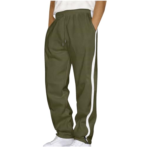 Herren Sporthose mit Seitenstreifen Trainingshose Lang Sommerhose Gerades Bein Weit Jogginghose Herren Offener Beinabschluss Freizeithosen für Herren Nur Gummizug Elastischer Bund Outdoor Hosen Sommer Herren Sporthose mit Seitenstreifen Trainingshose Lang Sommerhose Gerades Bein Weit Jogginghose Herren Offener Beinabschluss Freizeithosen für Herren Nur Gummizug Elastischer Bund Outdoor Hosen Sommer von RLEHJN