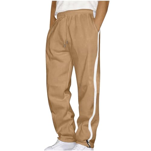 Herren Sporthose mit Seitenstreifen Trainingshose Lang Sommerhose Gerades Bein Weit Jogginghose Herren Offener Beinabschluss Freizeithosen für Herren Nur Gummizug Elastischer Bund Outdoor Hosen Sommer Herren Sporthose mit Seitenstreifen Trainingshose Lang Sommerhose Gerades Bein Weit Jogginghose Herren Offener Beinabschluss Freizeithosen für Herren Nur Gummizug Elastischer Bund Outdoor Hosen Sommer von RLEHJN