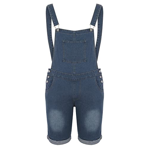 RLEHJN Arbeitshosen Herren Latzhose Kurz Männer Denim Latzhose Overalls Jeanshose kurze Hose Männer Retro Jumpsuit Jeansoverall Arbeitshosen Pocket Jeans mit Taschen,Verstellbarer Schultergurt von RLEHJN