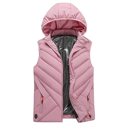 RLEHJN Black Friday Beheizbare Weste Damen Heizweste Herren Beheizte Jacke Winter Heizjacke Wärmeweste mit 8/9/11/13/15/17 Heizzone, Beheizte Weste Casual Beheizbare Jacke Leicht Heated Vest von RLEHJN