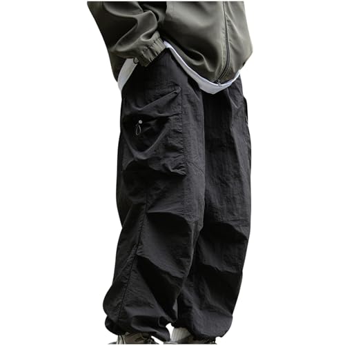 RLEHJN Herren Hose Cargo Jogging Pants, Lässige Cargo-Hose Weit Gym Sporthosen Winter Track Pants Arbeitshose Männer Tactical Hose Atmungsaktiv Outdoor Funktionshose Militär Hose Für Männer von RLEHJN