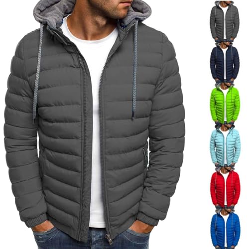 RLEHJN Übergangsjacke Herren - Leichte Steppjacke für Winter - Herrenjacke Sale von RLEHJN